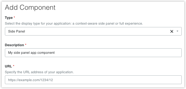 Component Type and Description